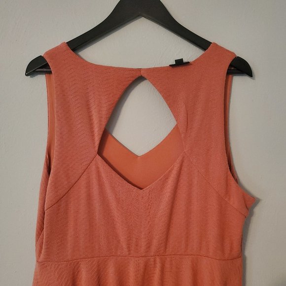 Torrid Light Rust Textured Sleeveless Dress Size 2 - Picture 7 of 11